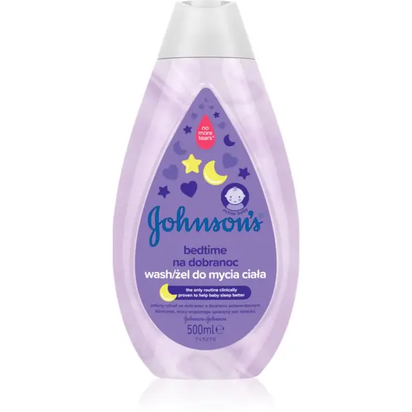 Johnson's® Bedtime gel de curățare pentru un somn liniștit pentru pielea bebelusului 500 ml