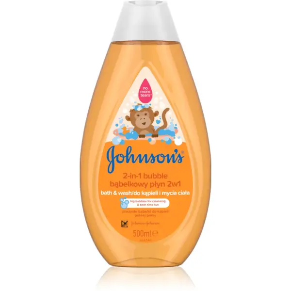 Johnson's® Wash and Bath spumant de baie și gel de duș 2 in 1 500 ml