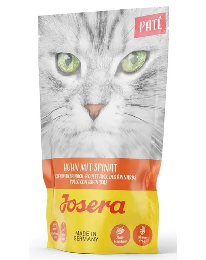 JOSERA Hrană umedă sub formă de pate cu pui și spanac 85 g