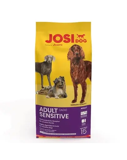 JOSERA JosiDog Adult Sensitive hrana uscata caini adulti 15 kg potrivit pentru sistem digestiv sensibil