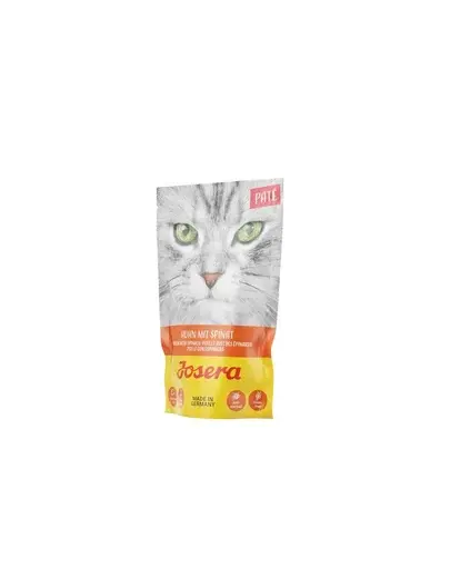 JOSERA Pate hrana umeda pentru pisici, cu pui si spanac 16 x 85 g
