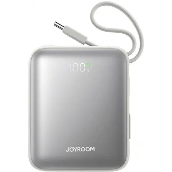 JOYROOM Baterie Externa Joyroom JR-PBF27, 10000mAh, 22.5W, PD, 1 x Lightning - 2 x USB-C, Alba