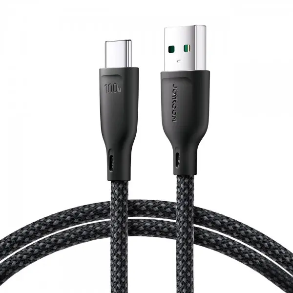 JOYROOM Cablu Date si Incarcare USB-A - USB-C Joyroom S-A34, 100W, 1m, Negru