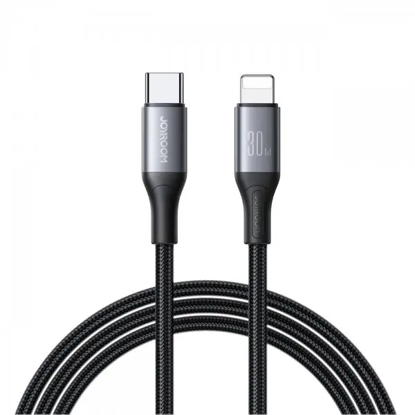 JOYROOM Cablu Date si Incarcare USB-C - Lightning Joyroom S-A28 Flash, 30W, 2m, Negru