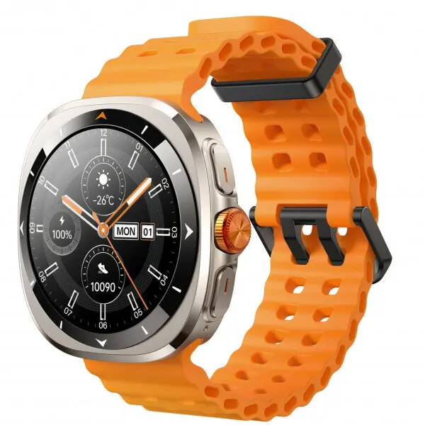 JOYROOM Ceas Inteligent Joyroom JR-FV2 Call, Ecran AMOLED 1.43, Bluetooth, IP68, Portocaliu