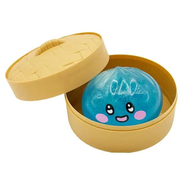 Jucarie antistres squishy, Flippy, Dumpling, Small Crystal Emoji , 6.5 cm