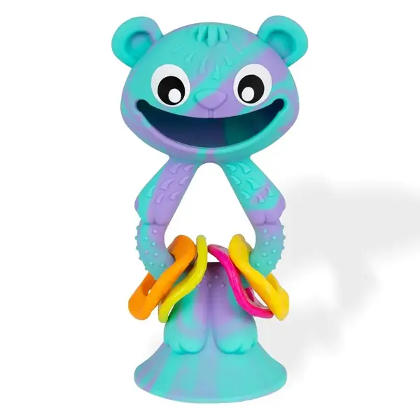 Jucarie bebelusi din silicon PlayGro Wobble Buddy Bear