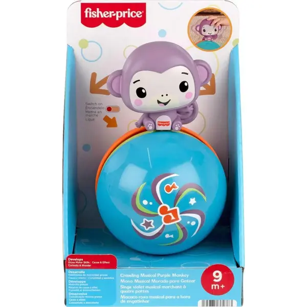 Jucarie bebelusi, Fisher Price, Crawling Musical Monkey, JLB95