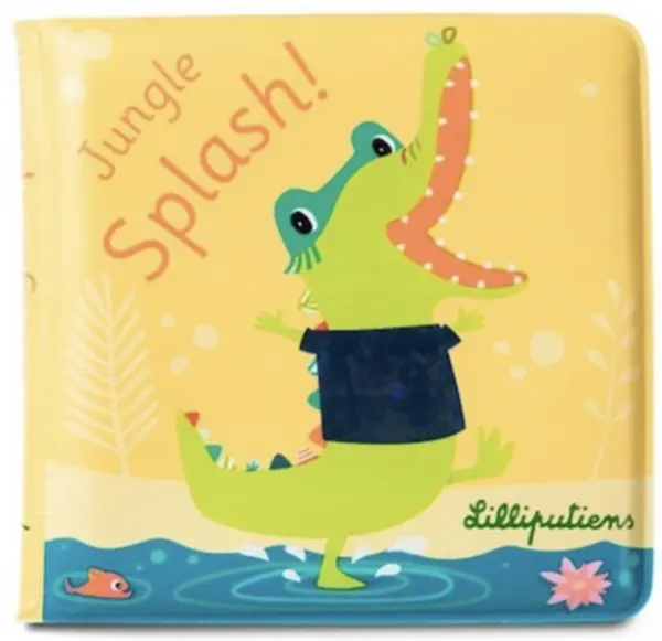 Jucărie de baie Lilliputiens - Cărțulie magică, Crocodilul Anatole