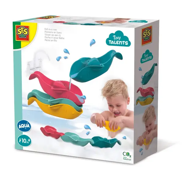 Jucarie de baie Pesti multifunctionali, set 4 piese