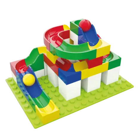 Jucarie de construit pentru copii Marble Run Hubelino (45 piese)