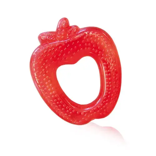 Jucarie de dentitie bebelusi Lorelli Apple, peste 3 luni, Rosu