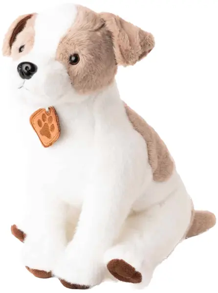 Jucărie de pluș Amek Toys - Jack Russell, bej, 20 cm