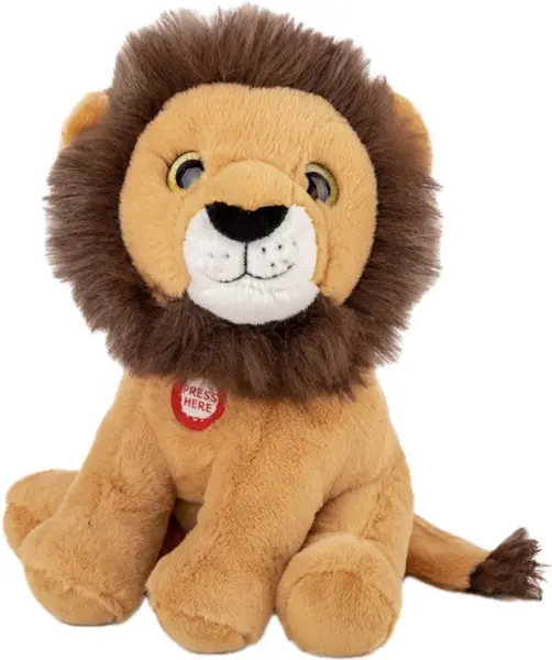 Jucărie de pluș Amek Toys - leu cu sunet, 19 cm