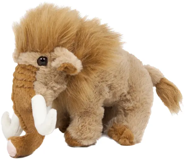 Jucărie de pluș Amek Toys - Mamut în poziție verticală, 20 cm