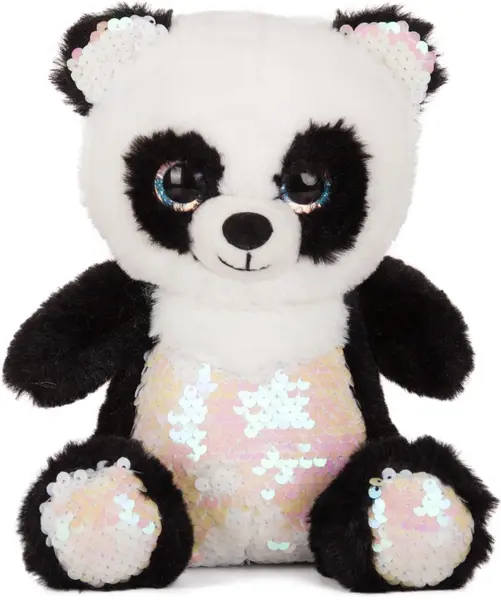 Jucărie de pluș Amek Toys - Panda cu paiete, 28 cm