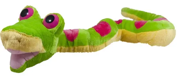 Jucărie de pluș Amek Toys - Șarpe, verde, 114 cm