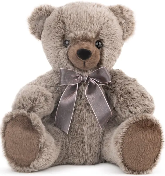 Jucărie de pluș Amek Toys - Urs, maro melange, 24 cm