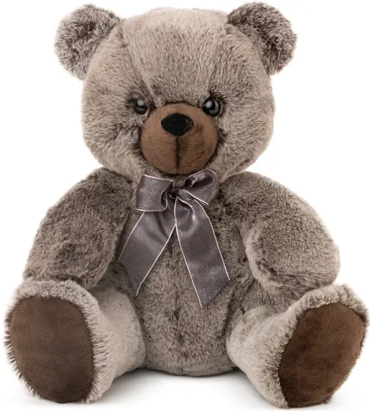 Jucărie de pluș Amek Toys - Urs, maro melange, 43 cm