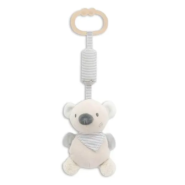 Jucarie de plus cu clopotel Lorelli Ursulet Bej 13 cm