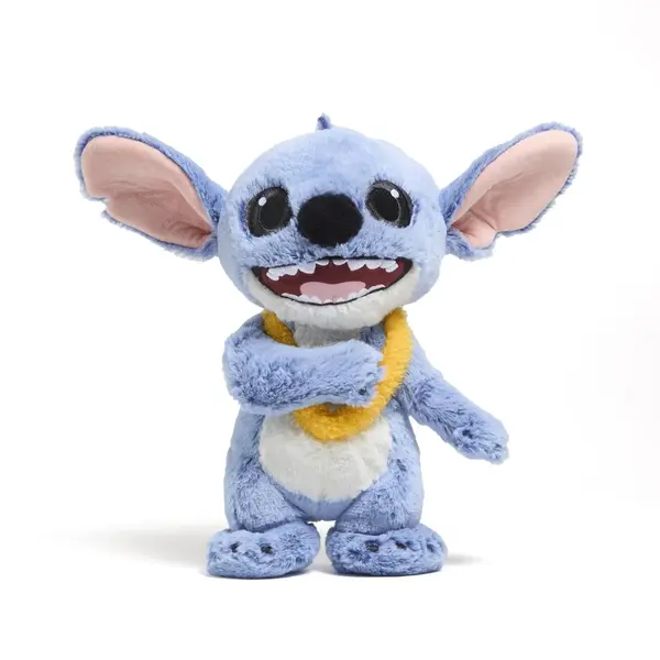 Jucarie de plus, Disney Stitch cu colier, 25 cm