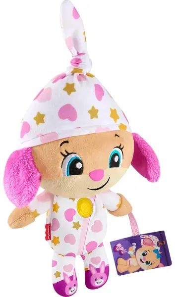 Jucărie de pluș interactivă Fisher-Price Laugh & Learn - Cățeluș calmant (în limba bulgară)