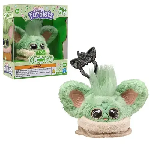 Jucarie de plus interactiva Furby Furblets Star Wars Grogu