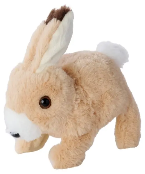 Jucărie de pluș interactivă Simba Toys - PetZoo, iepurașul BunBun, 20 cm