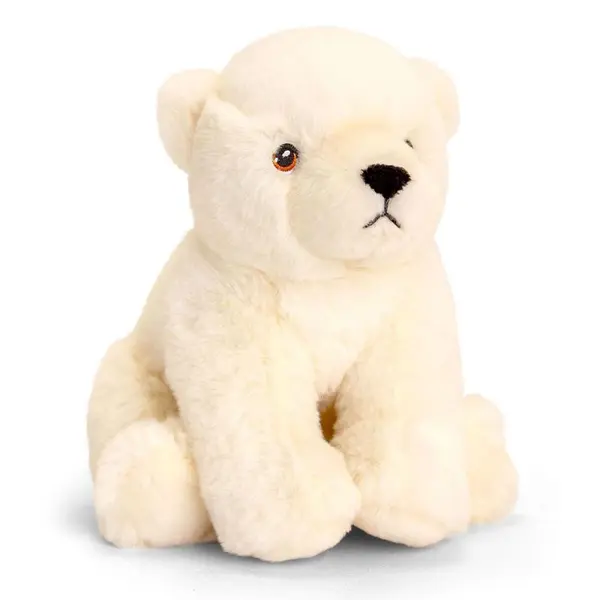 Jucarie de plus Keel Toys Eco - Urs polar, 25 cm