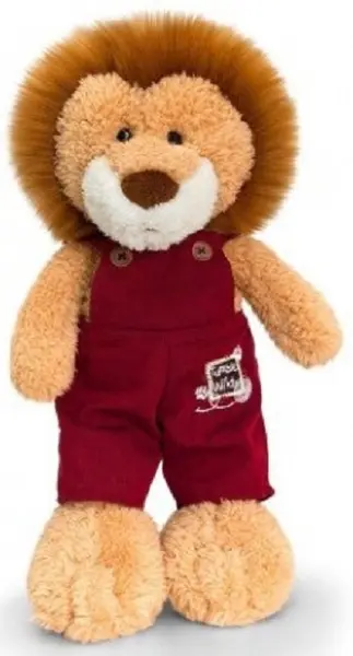 Jucarie de plus Keel toys - Leu cu salopeta, 20 cm