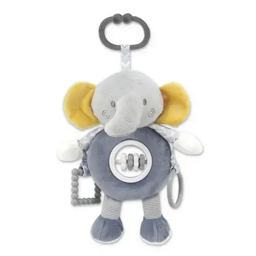 Jucarie de plus Lorelli Elefant, de activitate, 24 cm, 0 luni+, Gri