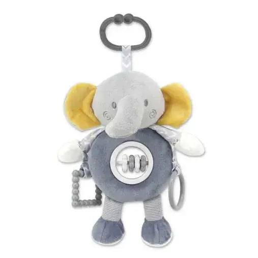 Jucarie de plus pentru carucior Lorelli Natural Elefant Gri