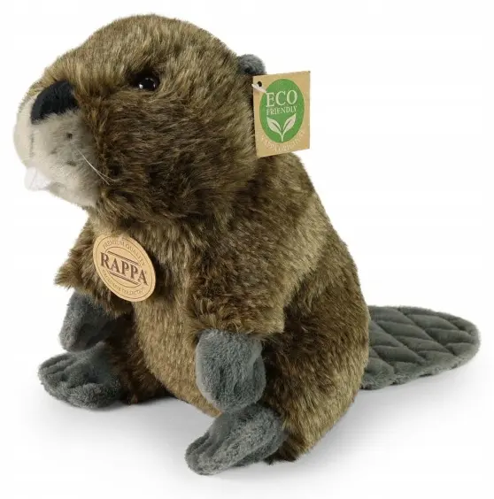 Jucărie de pluș Rappa Eco friends - Castor, 22 cm