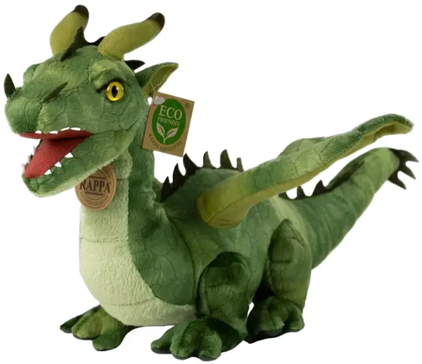 Jucărie de pluș Rappa Eco Friends - Dragon verde, 40 cm