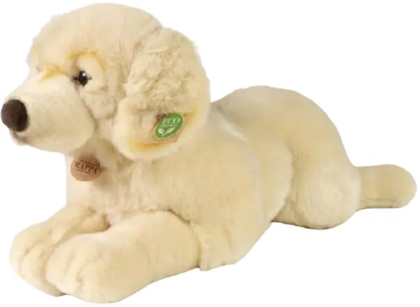 Jucărie de pluș Rappa Eco Friends - Golden Retriever întins, 60 cm