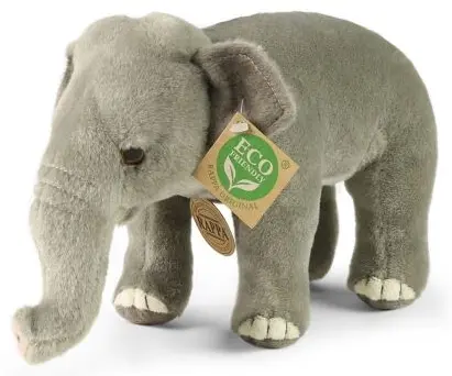 Jucărie de pluș Rappa Eco prieteni - Elefant indian, 20 cm