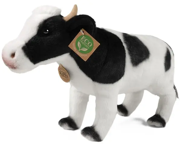 Jucărie de pluș Rappa Eco prietenii - Vaca, în picioare, 35 cm