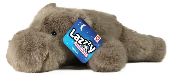 Jucărie de pluș Rappa Lazy Animals - Hipopotam culcat, 29 cm