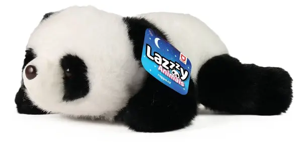 Jucărie de pluș Rappa Lazy Animals - Panda culcat, 29 cm