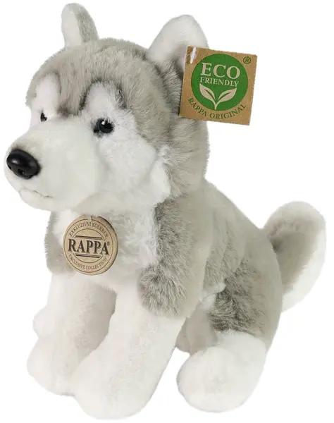 Jucărie de pluș Rappa Soft Collection - Husky, 23 cm