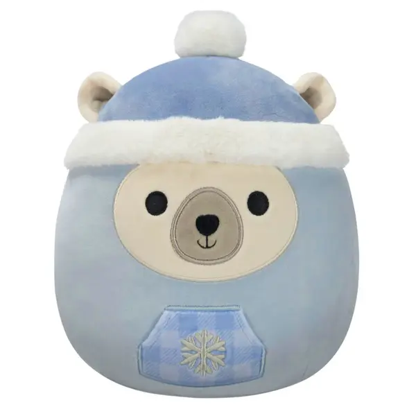 Jucarie de plus, Squishmallows Xmas, Ursul Polar Brooke, 19 cm