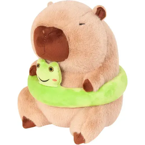 Jucarie de plus Stip Capibara si broasca, 20cm