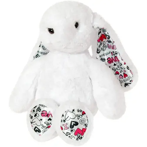 Jucarie de plus Stip - Iepuras, 35 cm (Alb)