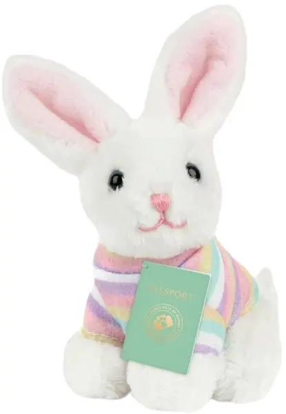 Jucărie de pluș Studio Pets - Bunny BunBun cu servieta, pașaport și autocolante, 8 cm