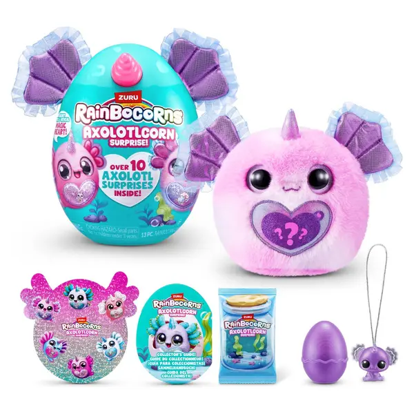 Jucarie de plus surpriza, Rainbocorns, Axolotlcorn, 10 surprize
