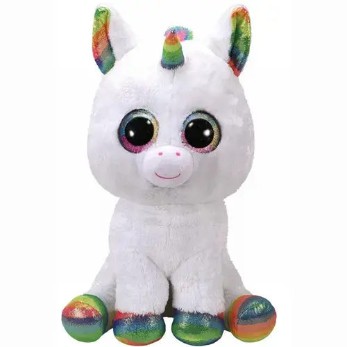 Jucarie de plus TY - Beanie Boos, Unicornul Pixy, 42 cm, Alb