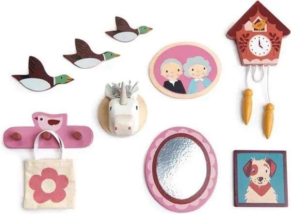 Jucarie - Decoratiuni pentru perete, 10 piese | Tender Leaf Toys