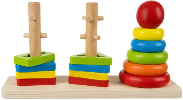 Jucărie din lemn Iso Trade - String sorter