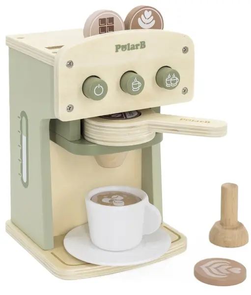 Jucărie din lemn Viga Polar B - Aparat de cafea, verde