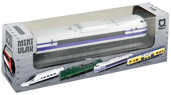 Jucărie din metal Rappa - Tren expres, alb, 15 cm